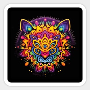 Explore the Stunning Tiger Designs in Neo-Impressionist Style Sticker